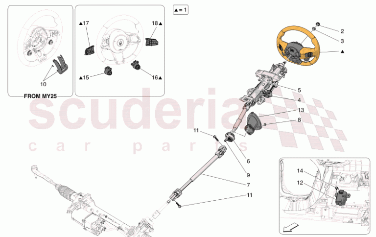 KOMPLE PEDAL GRUBU – MASERATI GRANCABRIO M189 OTOMATİK 4WD 3.0 BT V6 490 HP