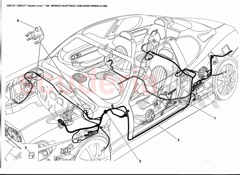 Maserati 3200 GT / Assetto Corsa Gösterge Paneli Kablo Demeti Elektrik Sistemi Yedek Parçası
