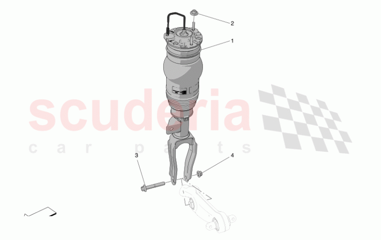 Maserati Grecale Folgore 4WD BEV 400 kW Otomatik Arka Amortisör Takımı