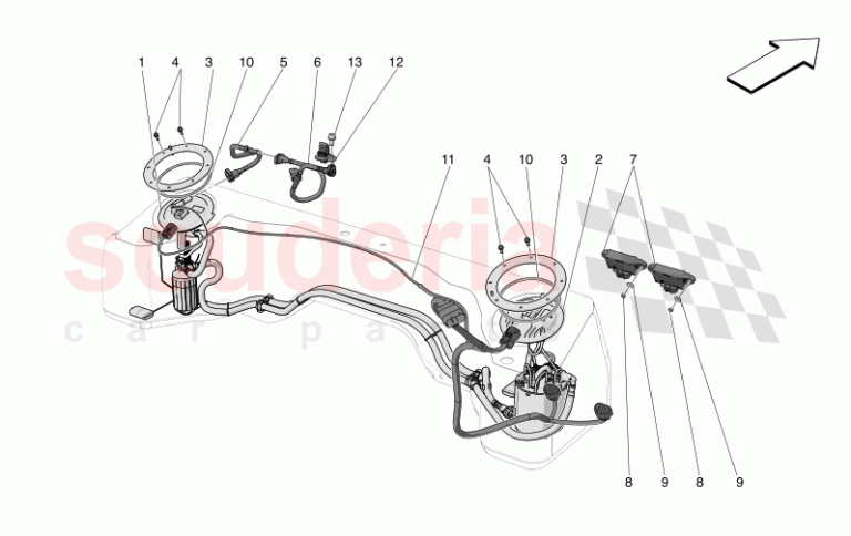 Maserati MC20 3.0 BT V6 630HP 2WD Otomatik Soğutma Sistemi Yedek Parçası: Su Pompası